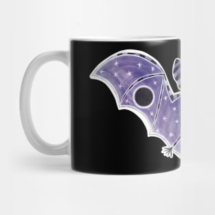 Purple and Black long eared Space Bat Mug